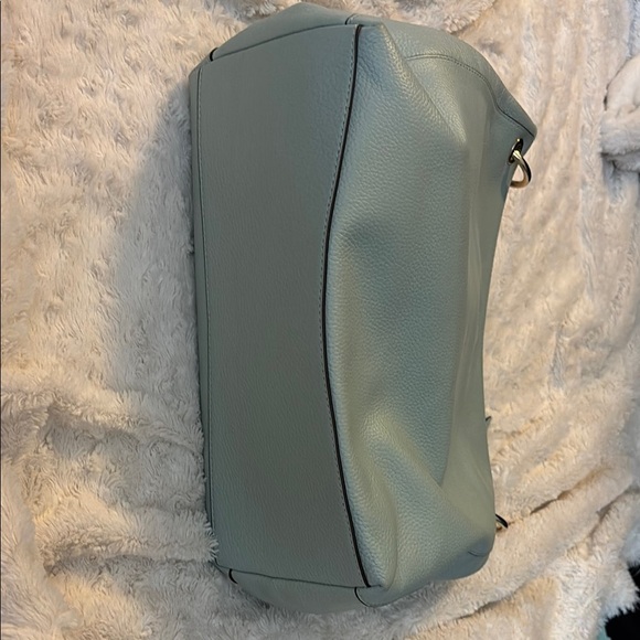 Kate Spade Blue Leather Shoulder Bag with Silver Hardware - Picture 5 of 16